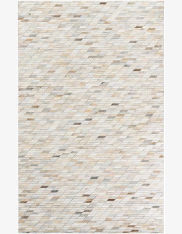 5' x 8' Cowhide Leather Rug