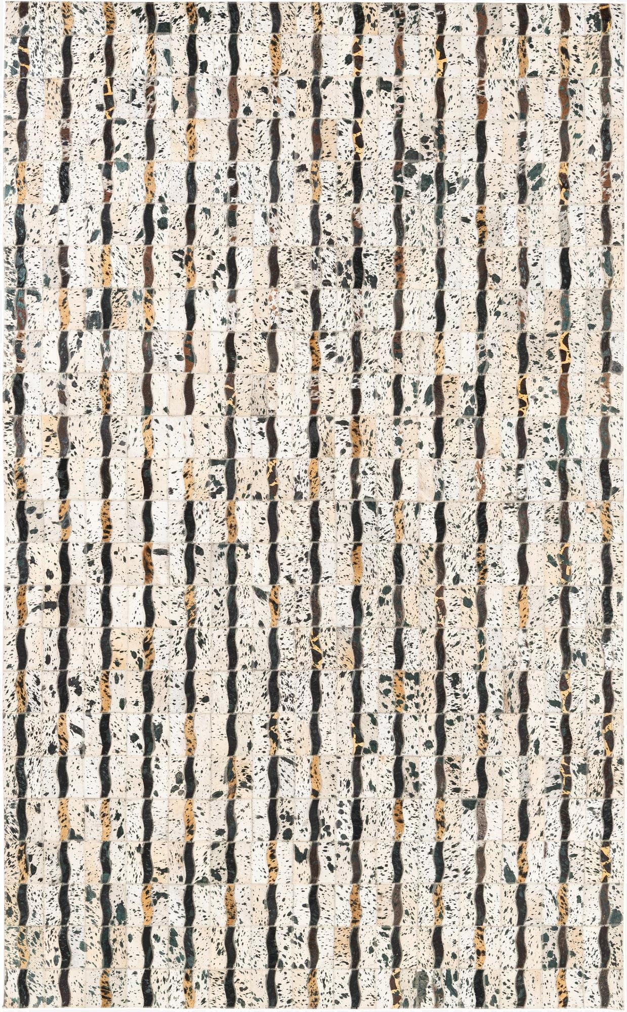 5' x 8' Cowhide Leather Rug