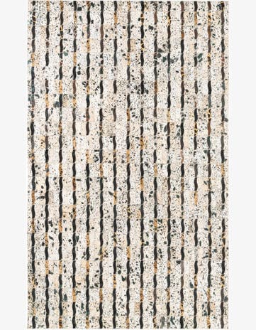 5' x 8' Cowhide Leather Rug