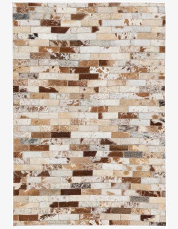 2' x 3' Cowhide Leather Rug