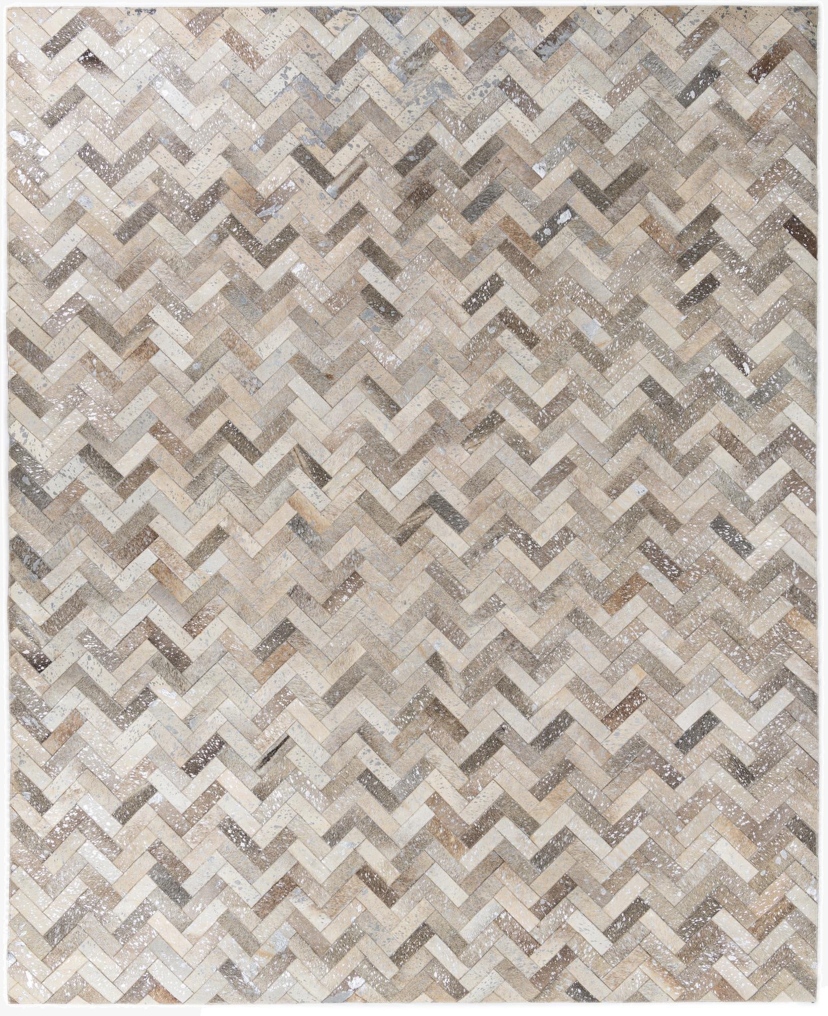 8' x 10' Cowhide Leather Rug
