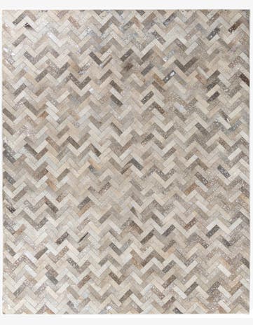 8' x 10' Cowhide Leather Rug
