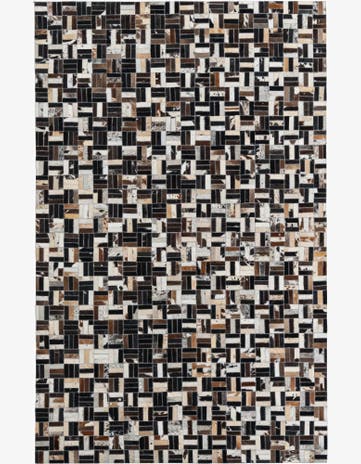 5' x 8' Cowhide Leather Rug