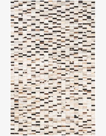 5' x 8' Cowhide Leather Rug