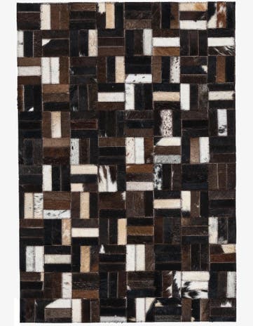 2' x 3' Cowhide Leather Rug