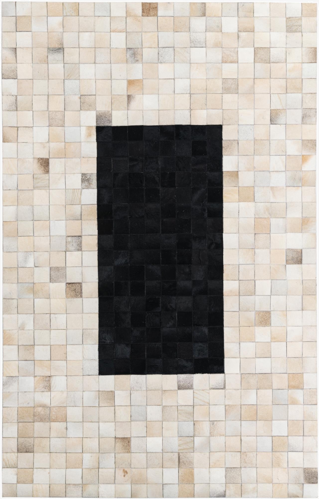 5' x 8' Cowhide Leather Rug