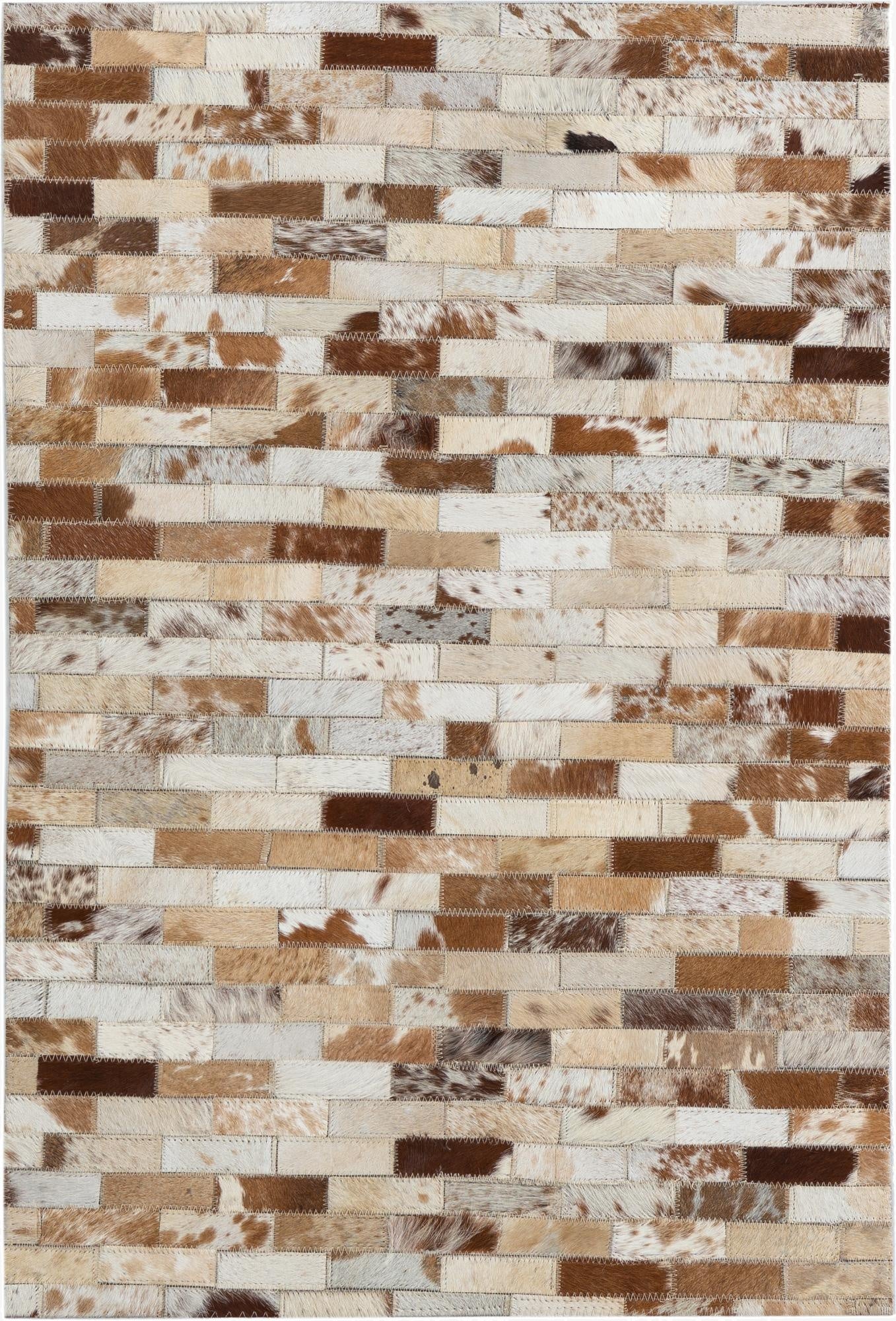 2' x 3' Cowhide Leather Rug