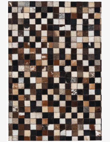 2' x 3' Cowhide Leather Rug
