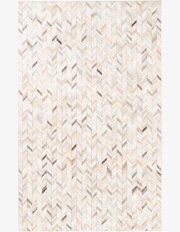 5' x 8' Cowhide Leather Rug