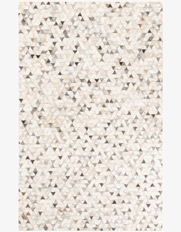 5' x 8' Cowhide Leather Rug