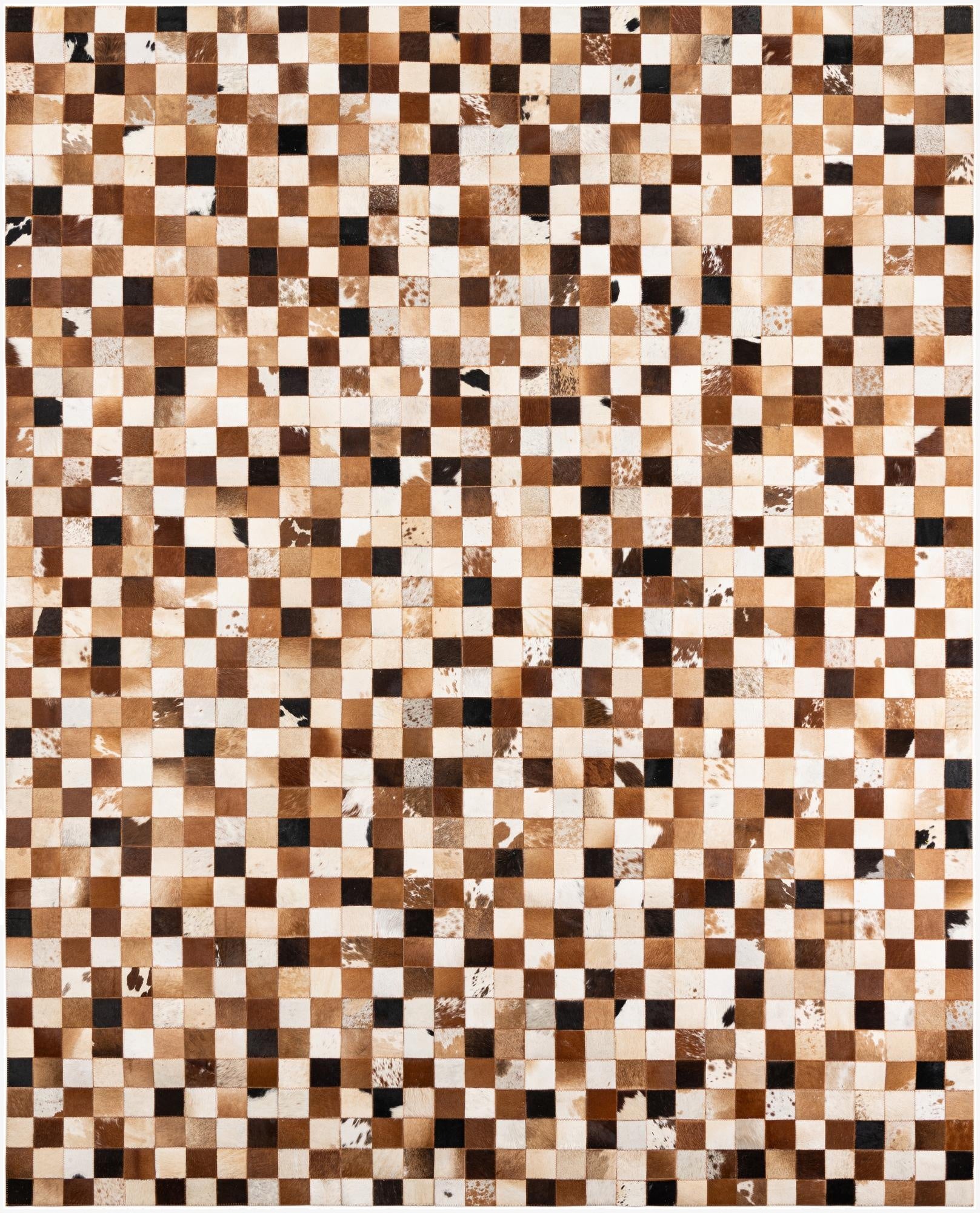 8' x 10' Cowhide Leather Rug