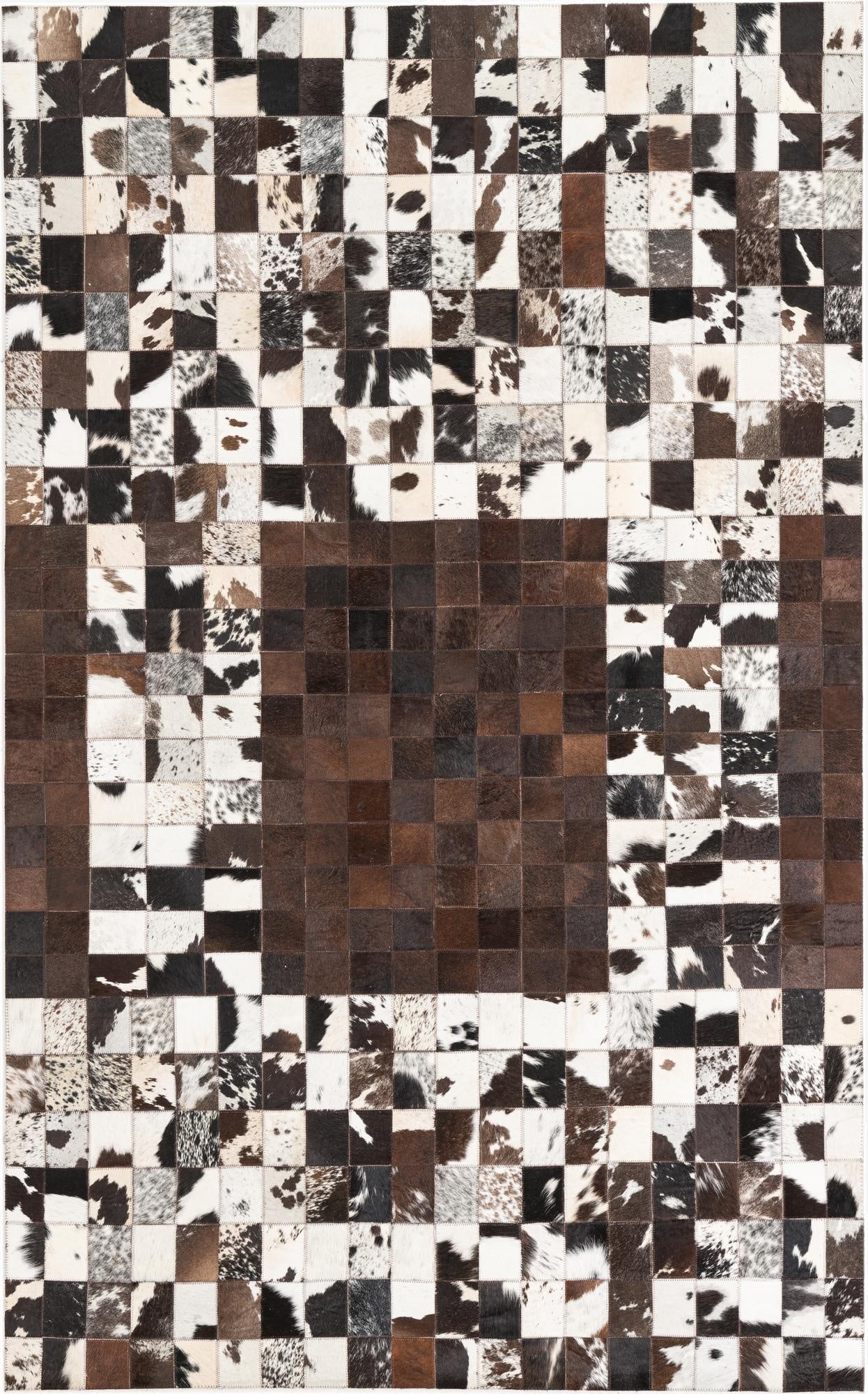 5' x 8' Cowhide Leather Rug