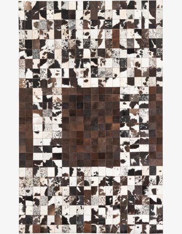 5' x 8' Cowhide Leather Rug