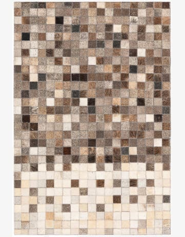 2' x 3' Cowhide Leather Rug