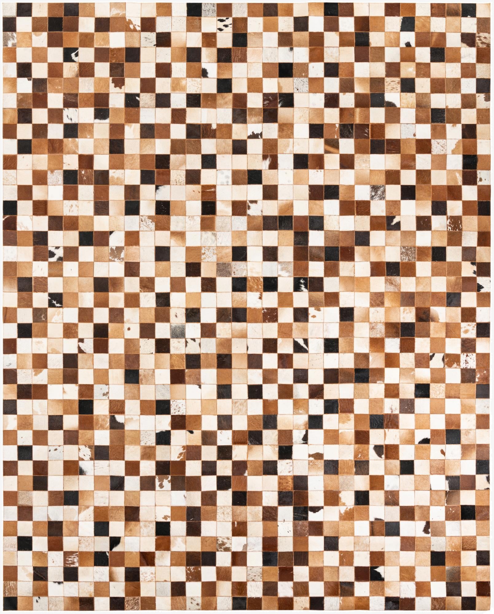 8' x 10' Cowhide Leather Rug