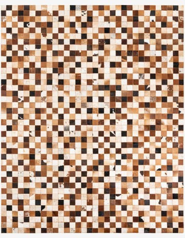 8' x 10' Cowhide Leather Rug