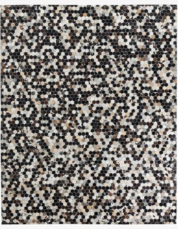 8' x 10' Cowhide Leather Rug