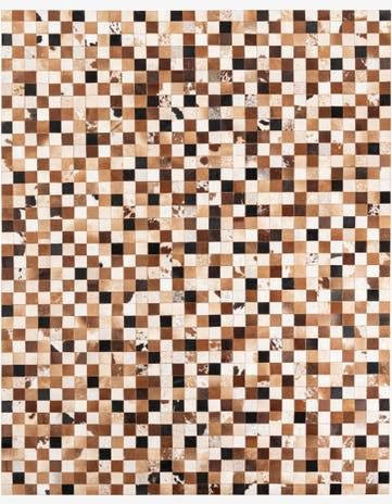 8' x 10' Cowhide Leather Rug