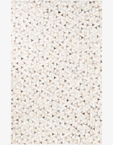 5' x 8' Cowhide Leather Rug