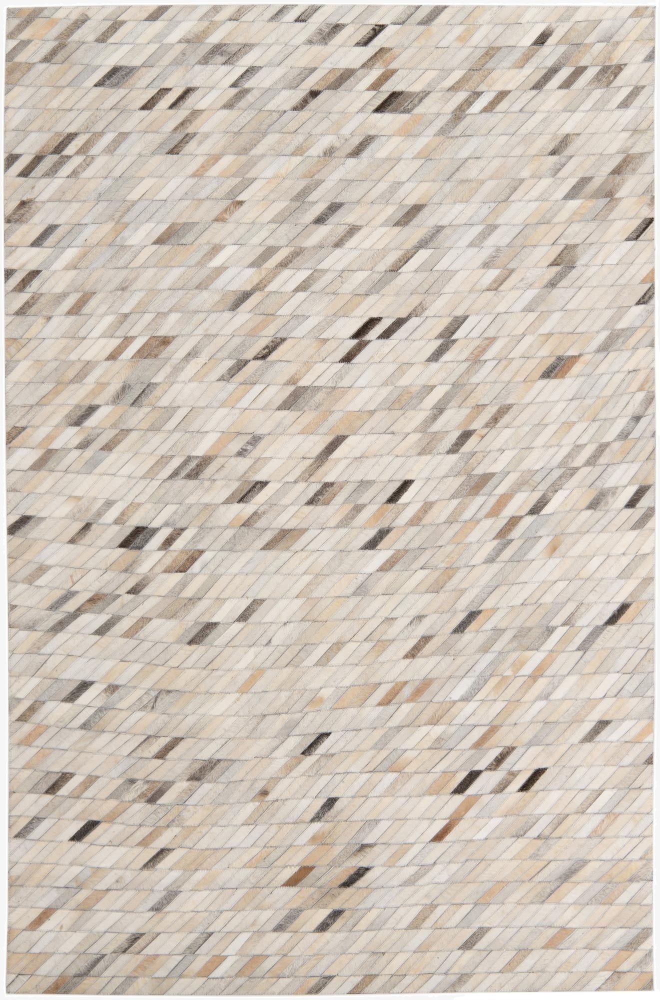 5' x 7' 6 Cowhide Leather Rug