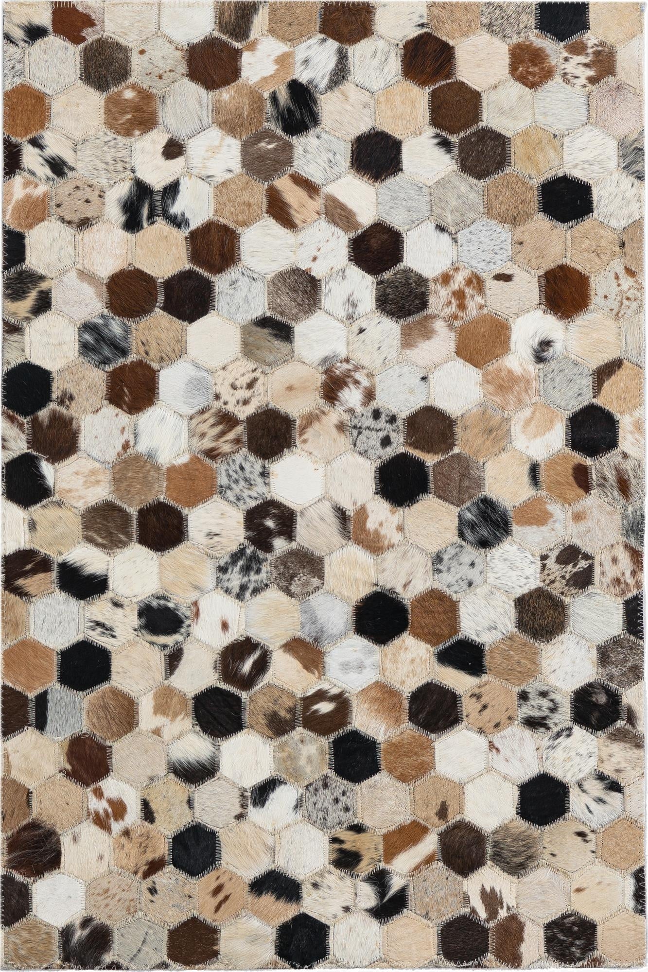 2' x 3' Cowhide Leather Rug