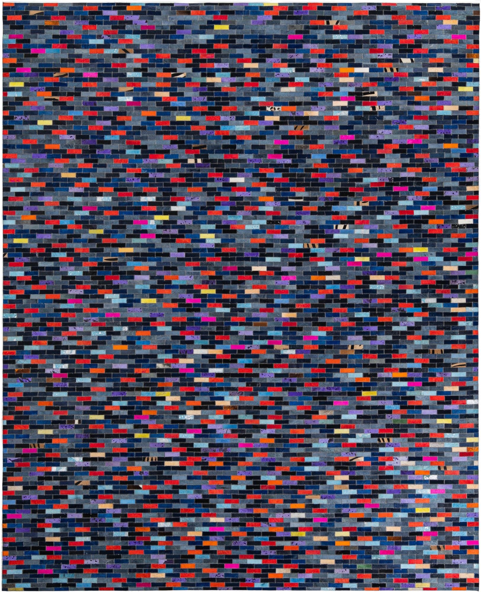 8' x 10' Cowhide Leather Rug