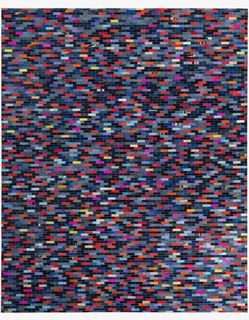 8' x 10' Cowhide Leather Rug