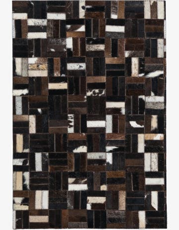 2' x 3' Cowhide Leather Rug