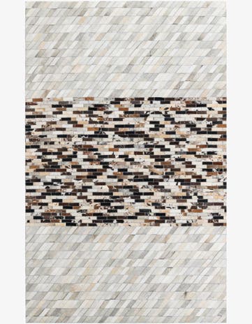5' x 8' Cowhide Leather Rug