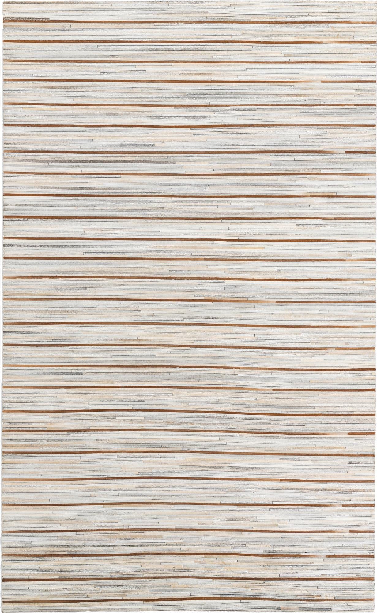 5' x 8' 2 Cowhide Leather Rug