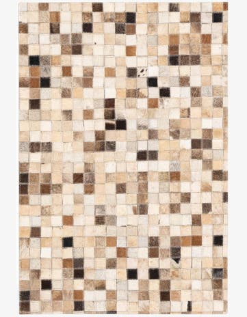 2' x 3' Cowhide Leather Rug