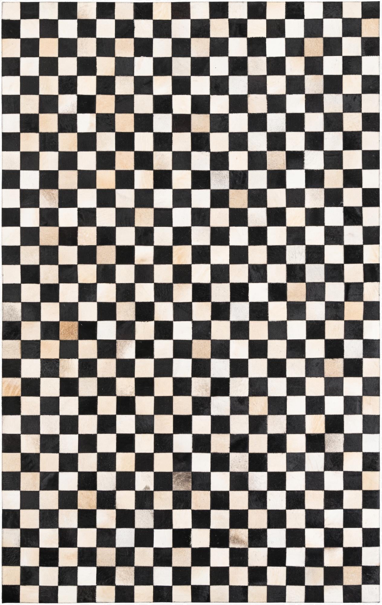 5' x 8' Cowhide Leather Rug