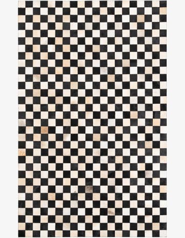 5' x 8' Cowhide Leather Rug