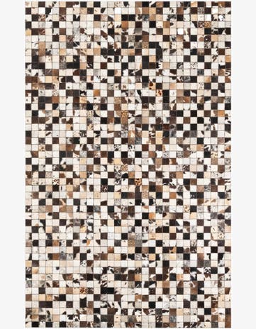 5' x 8' Cowhide Leather Rug
