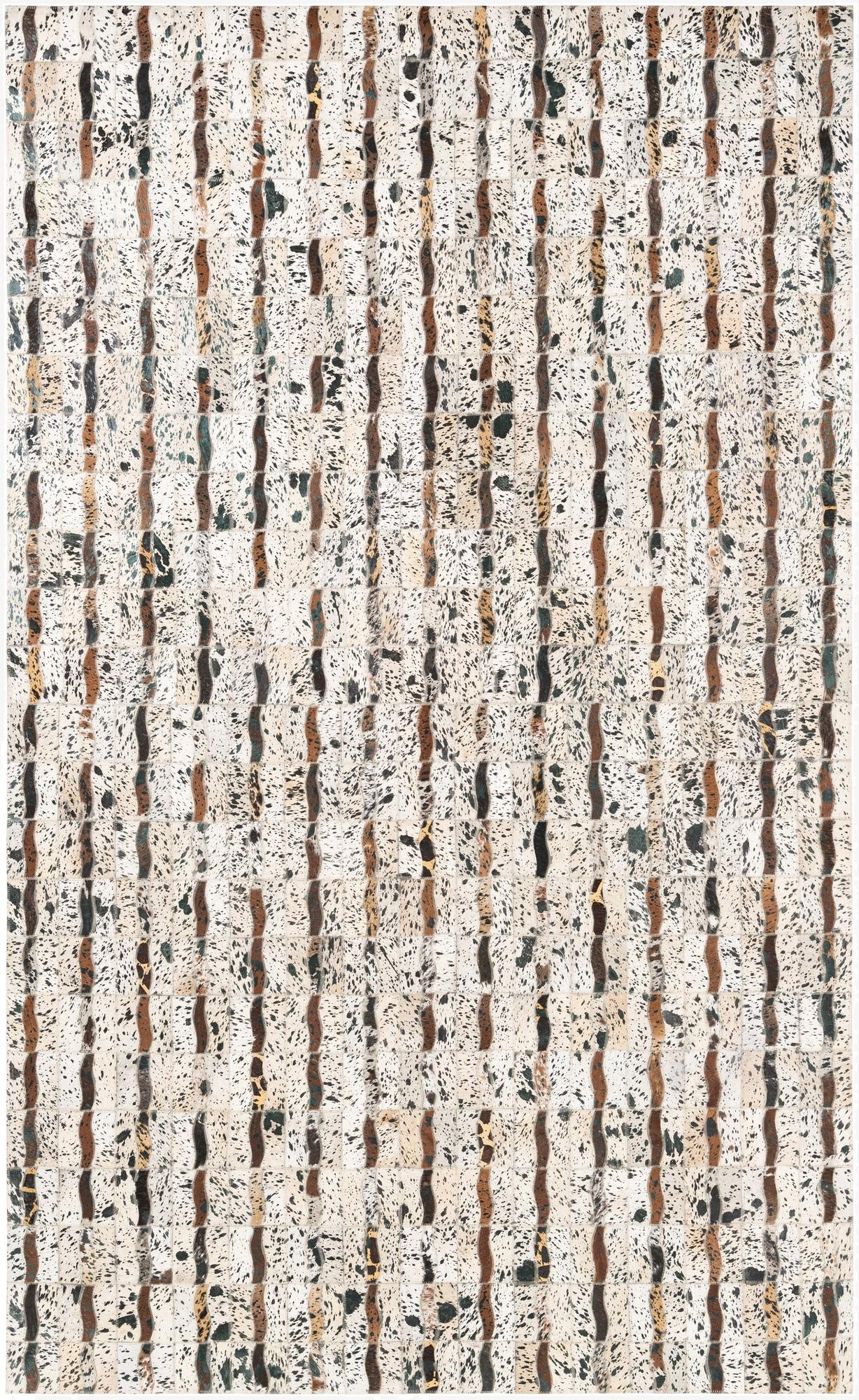 5' x 8' Cowhide Leather Rug