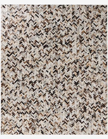 8' 2 x 10' Cowhide Leather Rug