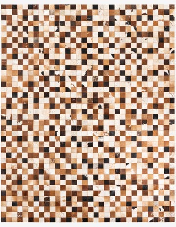 8' x 10' Cowhide Leather Rug