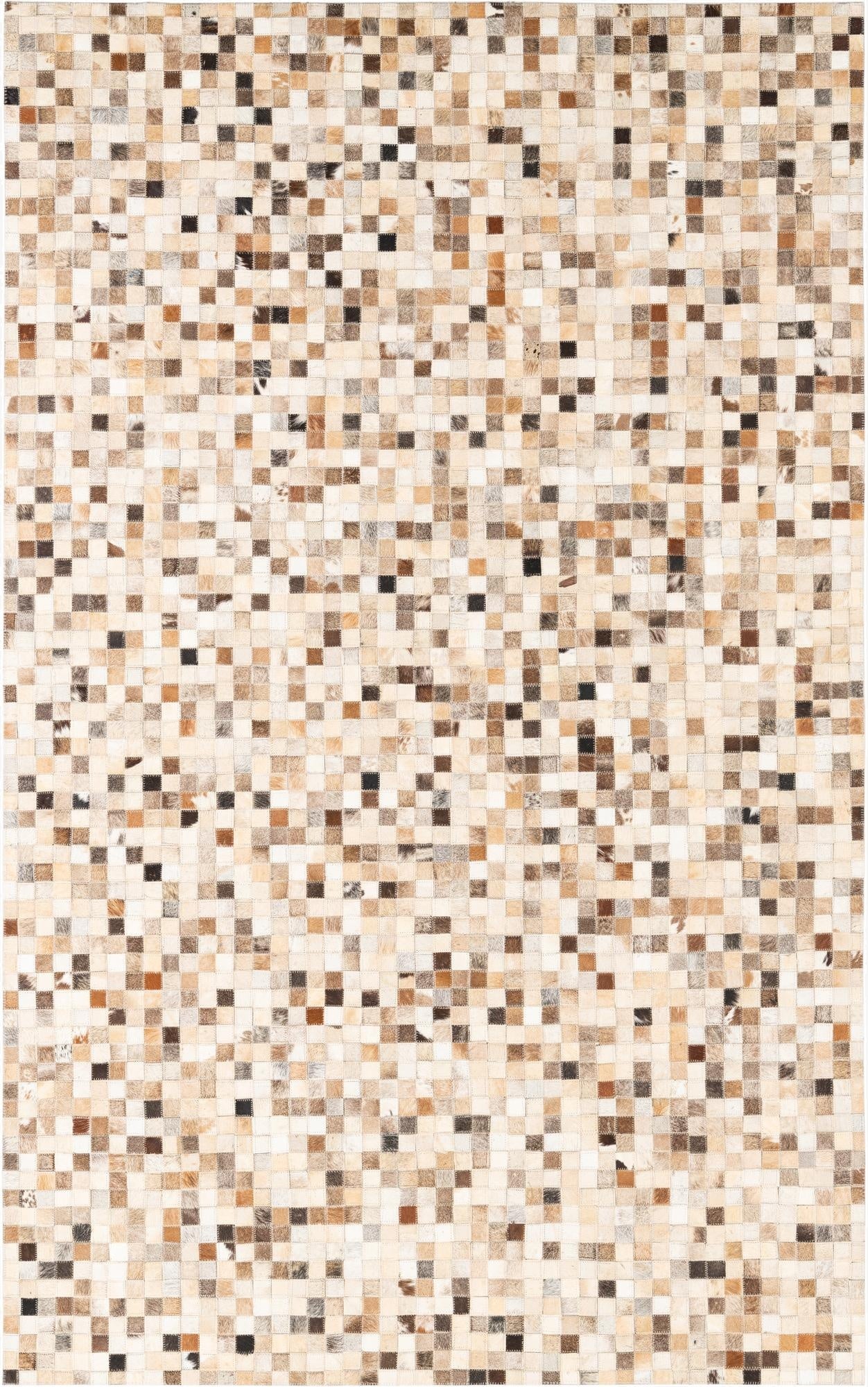 5' x 8' Cowhide Leather Rug