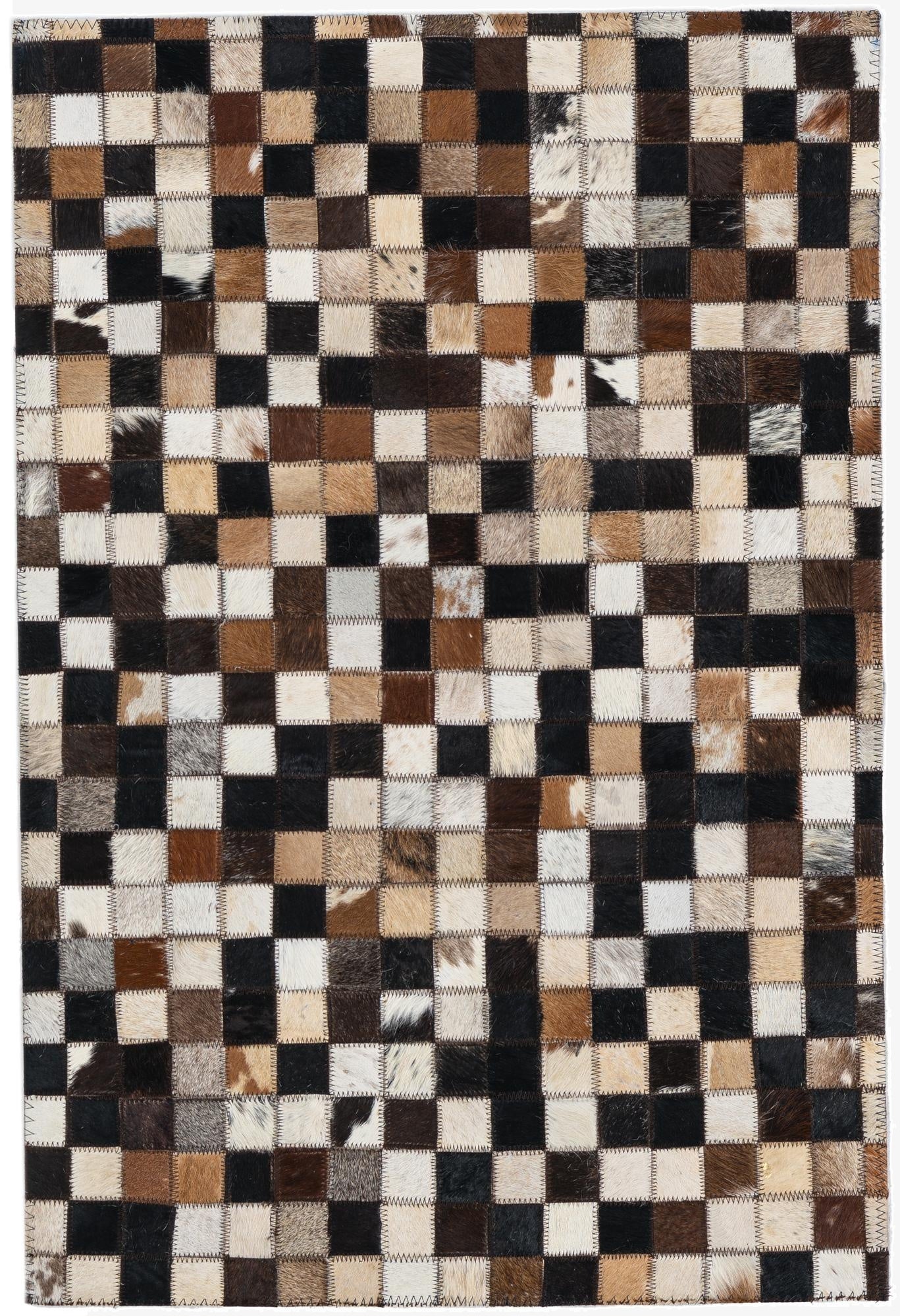 2' x 3' Cowhide Leather Rug