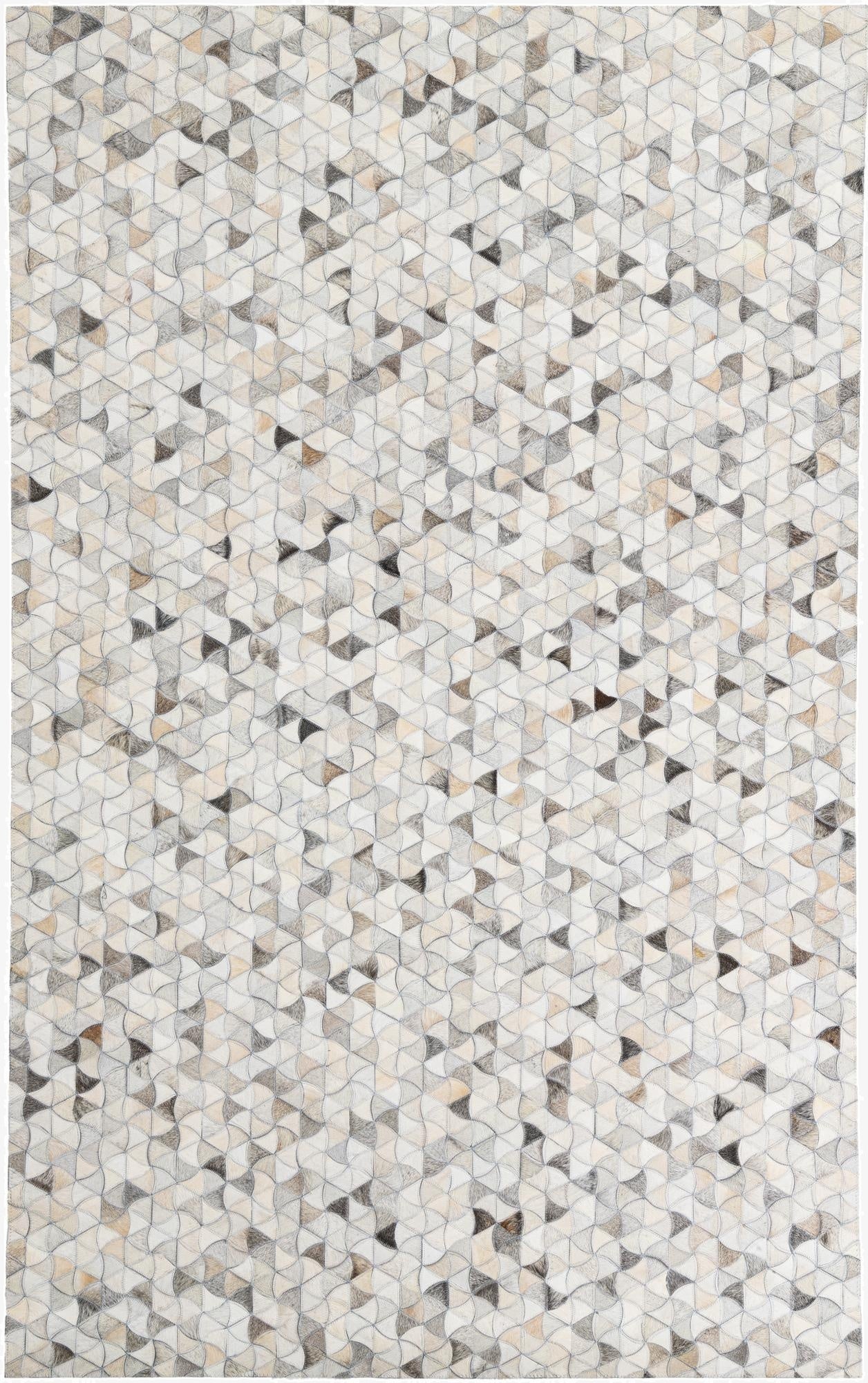 5' x 8' Cowhide Leather Rug