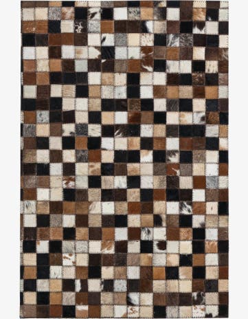 2' x 3' Cowhide Leather Rug