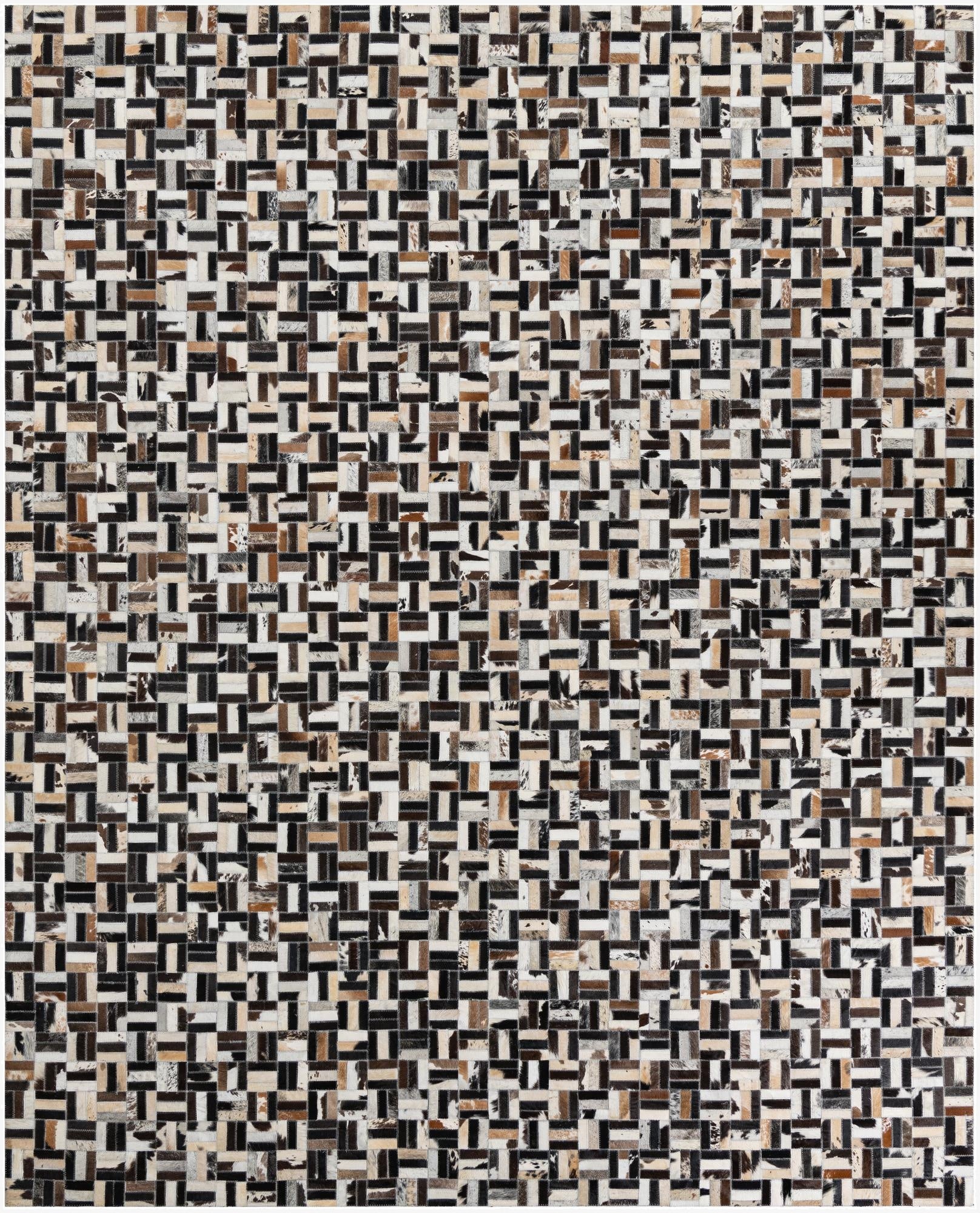8' x 10' Cowhide Leather Rug