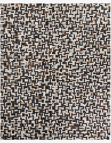 8' x 10' Cowhide Leather Rug