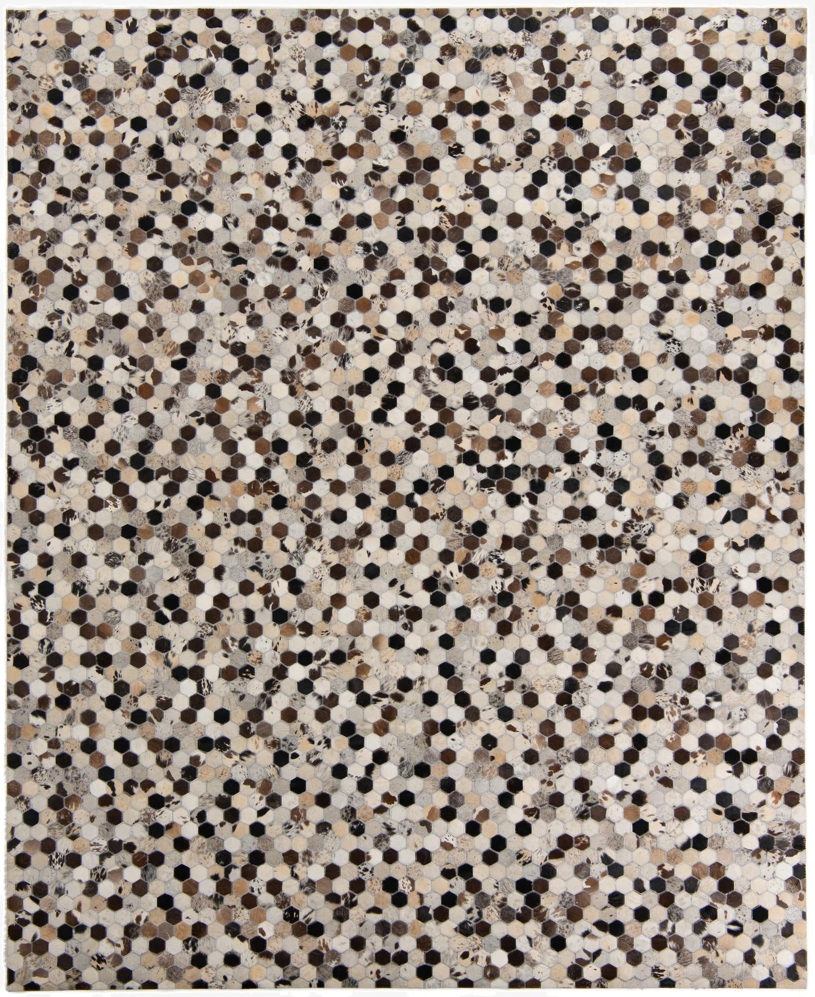 8' x 10' Cowhide Leather Rug