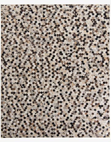 8' x 10' Cowhide Leather Rug