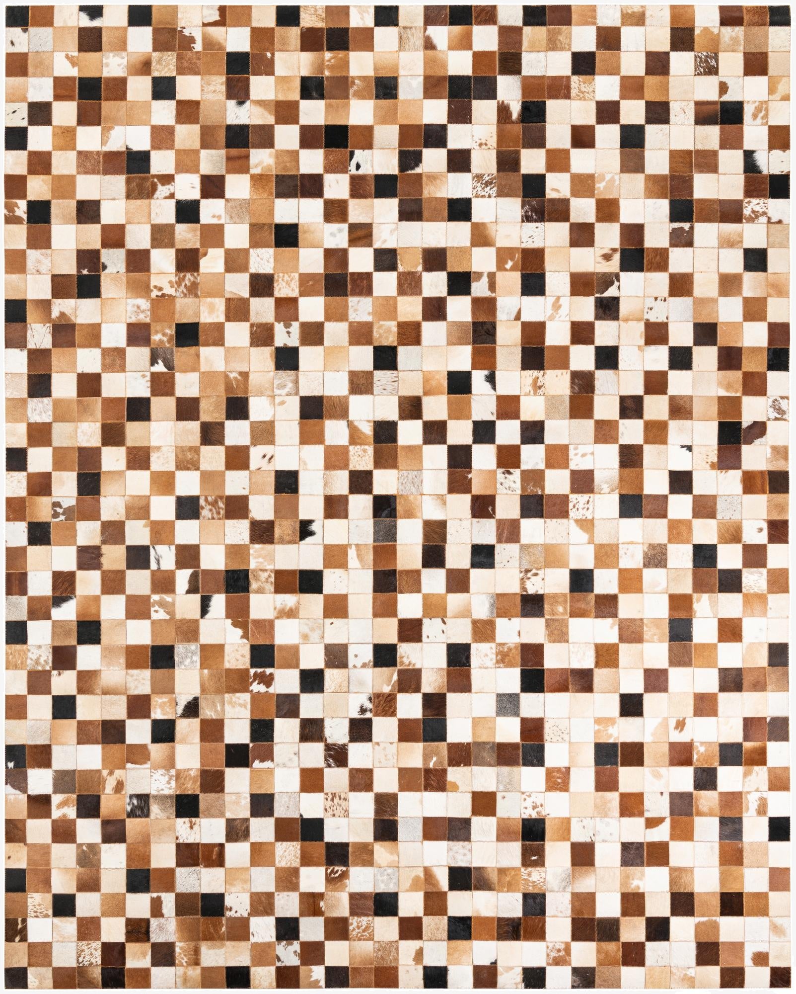 8' x 10' Cowhide Leather Rug