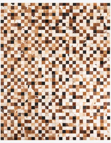 8' x 10' Cowhide Leather Rug