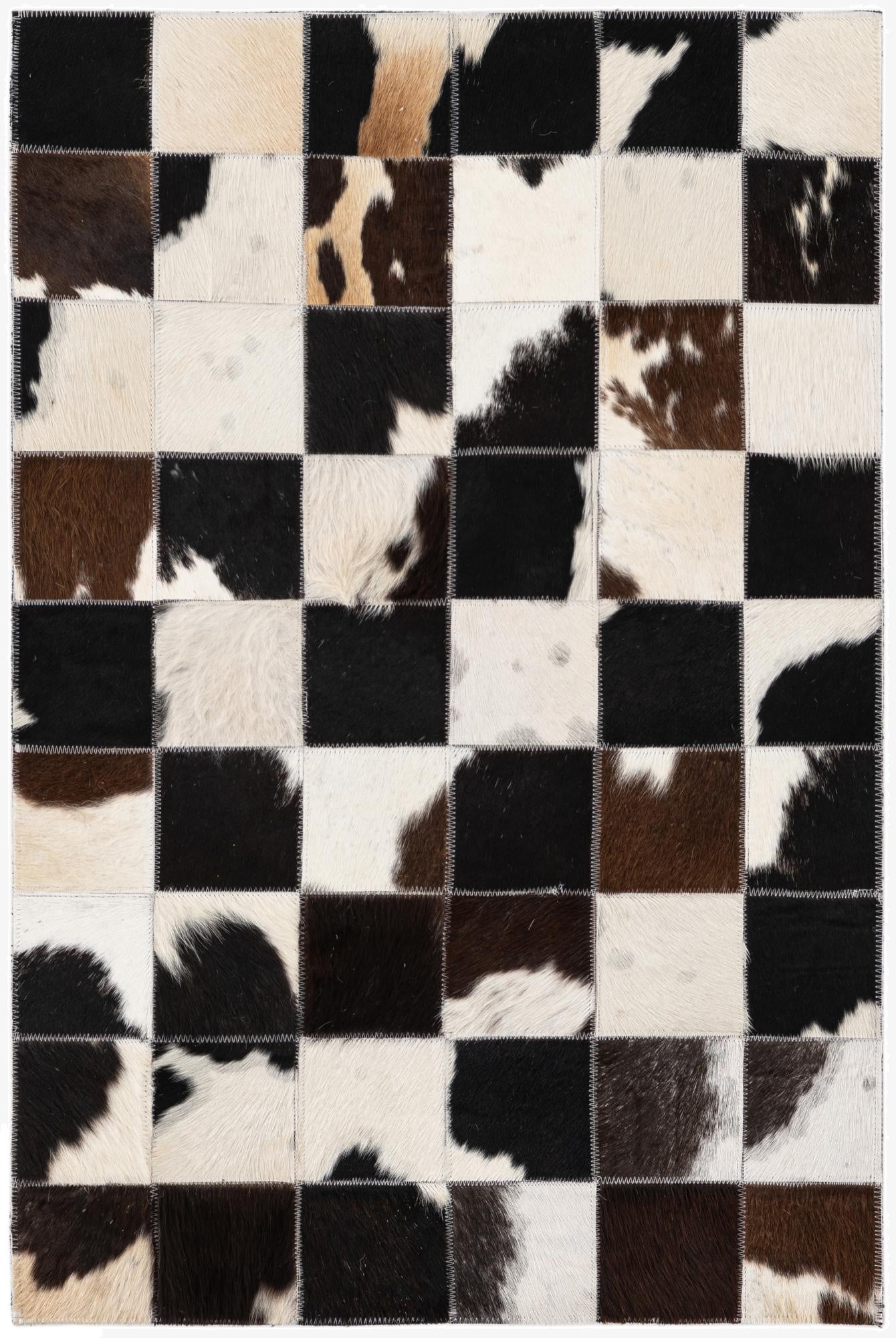 2' x 3' Cowhide Leather Rug