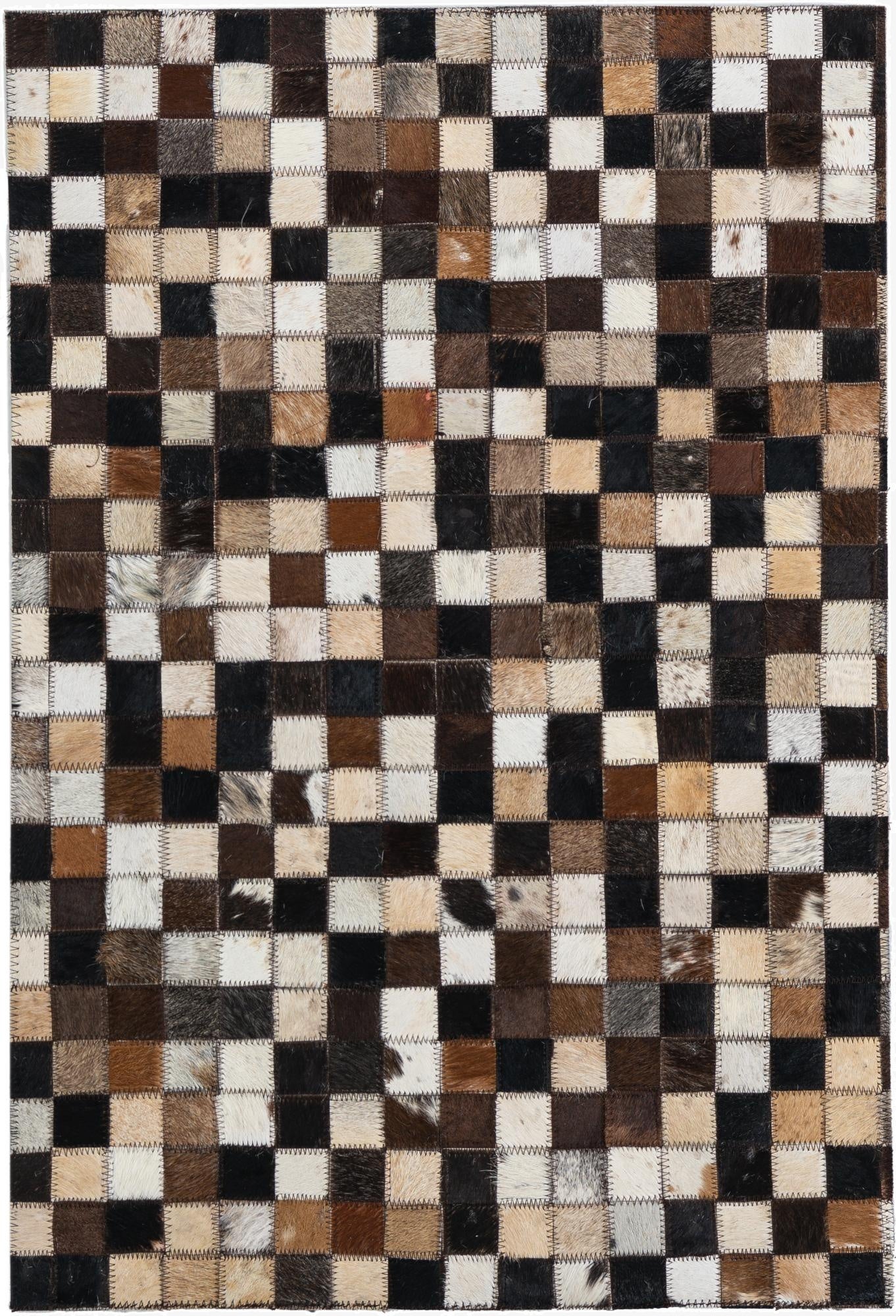 2' x 3' Cowhide Leather Rug