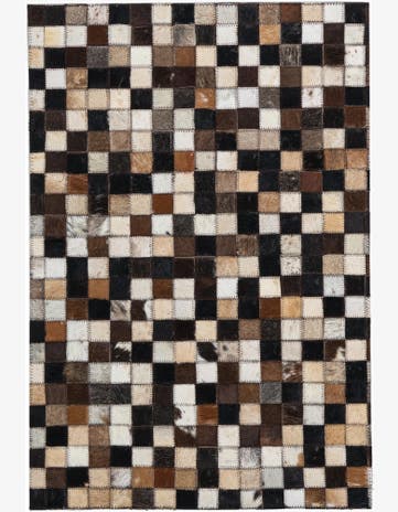 2' x 3' Cowhide Leather Rug